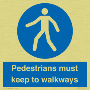  Pedestrians must keep to walkways